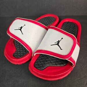 Nike Jordan Hydro 2 Retro Slides Shoes White Red - 5Y Boys / Womens 6.5 (313194)